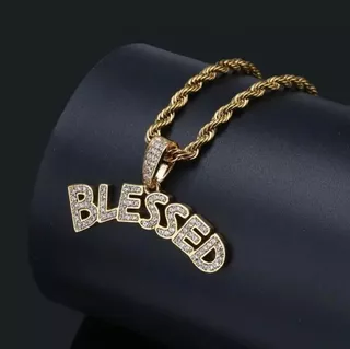  Tendência Moda Tendência Carta de Bênção Criativa Pingente Colar Pingente Homem Mulher Pingente exclusivo Hip Hop Rap Rock Jewelry Acessórios