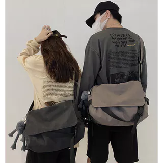 Saco De Lona , Corpo Cruzado Para Homem A Tiracolo Estudante Estilo Japonês retro Preguiçoso casual E Simples