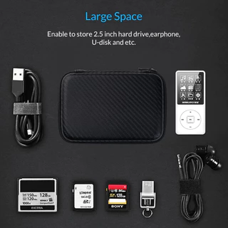 Saco De Viagem Com Zíper Proteção Do Carregador Telefone Celular Grande Portátil De Dados Disco Armazenamento À Prova D'água