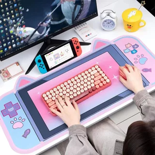 Game Console Alien Mouse Pad , 31.49 * 15.74 Polegadas , Quadrado À Prova D'água Para Computadores De Mesa , Laptops , Desktop Decoration Acessórios Escritório Em Casa