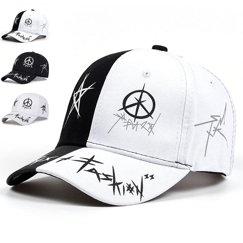 Unisex Graffiti Print Protetor Solar Ajustável Chapéu De Baseball Mola De Outono Lazer Ao Ar Livre Acessórios De Viagem Para Mulheres Homens