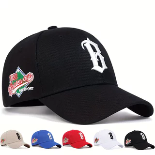 Unisex Letter B Side 1988 Bordados Ajustáveis Hip Hop Baseball Hat Spring Autumn Outdoor Sport Travel Para Mulheres Homens