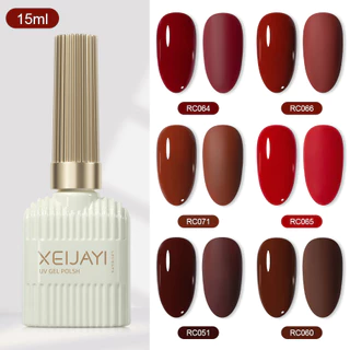 XEIJAYI 1Pc 15Ml Gel Semipermanente Vermelho De Esmalte Uv/led Nail Diy Para Salão Doméstico E Desenho Profissional De Arte De Unhas
