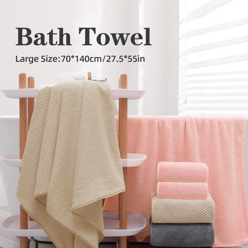 Toalha De Banho Super Absorvente De Microfibra De Velo De Coral , Que Pode Absorver Rapidamente A Umidade De Qualquer Superfície De Cena , Uso Multiuso Para Secar Cabelos , Água De Secagem , Esportes , Viagens , Etc .