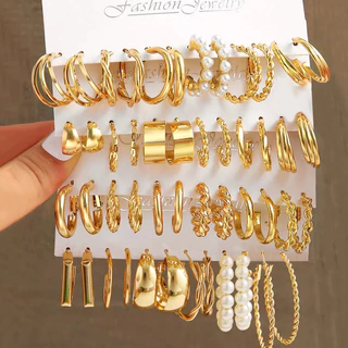 Brincos De Ouro De Luxo Conjunto De Elegante Brinco De Coração De Borboleta Para Acessórios Femininos Hipoalergênicos