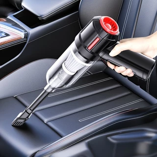 Aspirador Sem Fio Portátil Recarregável Para Carro Com Sucção Forte E Doca De Carga-A Seco Úmido Casa