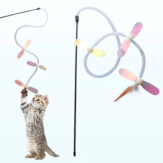 Novo Estilo de Mangueira Pequeno Bug Voador em Forma de Mangueira de Gato em Forma de Bastão Interativo para Animais de Estimação