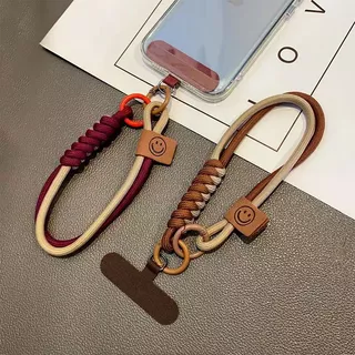 1PC Universal Estilo Britânico Contraste Trançado Caso Do Telefone Móvel Cordão Adequado Para iPhone Samsung Xiaomi Curt
