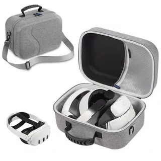 STARTRC GAMES Para Meta Quest 3VR Caixa De Armazenamento De Óculos diagonal De Grande Capacidade Compatível Com A Atualização De Fones De Ouvido Elite
