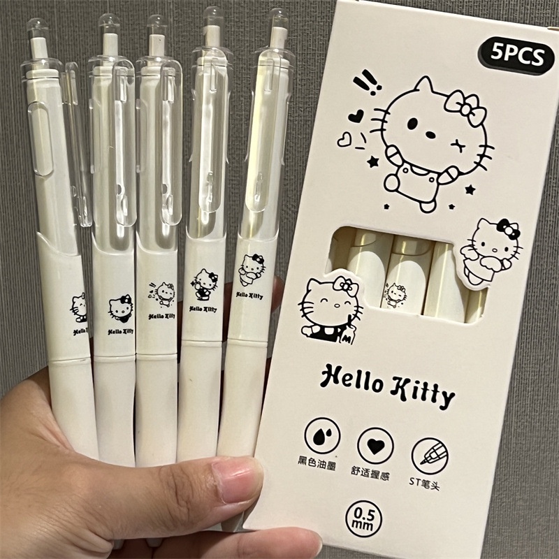 Anime cartoon cute Pergunta Pincel Prensa 0,5 Preto gel De Alto Valor Caneta