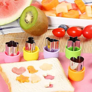 Conjunto de 20 Peças de Moldes para Corte de Frutas, Legumes e Biscoitos com Molde de Borboleta em Aço Inoxidável