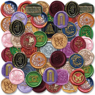 46pcs PVC Retro Selo Colorido Múltiplos Padrões Estudantes De Bricolagem , Diários , Copos , Telefones Móveis , Laptops , Livros De Rascunho , Presente , Adesivos Decorativos