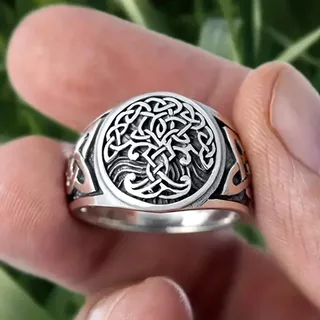 1pc Vintage Árvore Da Vida E Nó Punk Jewelry Melhor Presente Para Homens