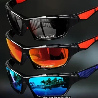 Óculos De Sol Polarizados Masculinos Moda Deslumbrante Filme Ao Ar Livre Visão Noturna Motorista Condução Equitação Espo