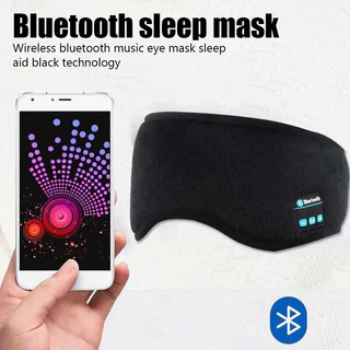 Máscara Plana Bluetooth Com Proteção Respirável E Bloqueio De Luz Para O Tempo De Sono , Som Estéreo De Alta Qualidade