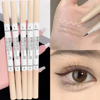 Bernie Caneta de Seda deitada com duas cabeças Caneta de Seda Esboço Caneta de Sombra Matte Natural Pálpebra para baixo para Caneta Destaque Estudantes Brilhantes