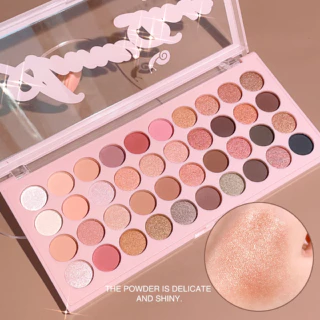 Maquiagem de alto valor Paleta de Quarenta Cores Sombra Perolada Mate Mate Fino Piscando Diariamente Paleta de Sombra Cor-de-Rosa