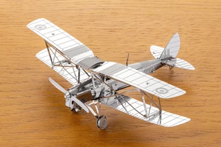 Quebra-Cabeça Metálico Feito À Mão DH 82 Tiger Moth 3D Metal Model Modelo 3D Criativo