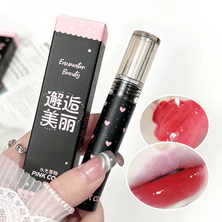Pink Coco Black Love Watery Mirror Lip Gloss Clareador Labial