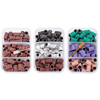 75Pcs/Box 80 # 120 180 Círculo De Lixa De Grão Para Brocas De Pregos Rotativas Ferramentas Acessórias Manicure Polimento De