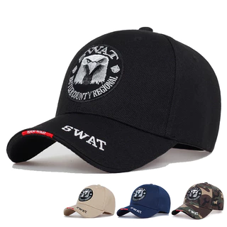 Bordado Unisexo SWAT Eagle Chapéu Tático De Beisebol Ajustável 4 Estações Viagens Ao Ar Livre Para Mulheres Homens