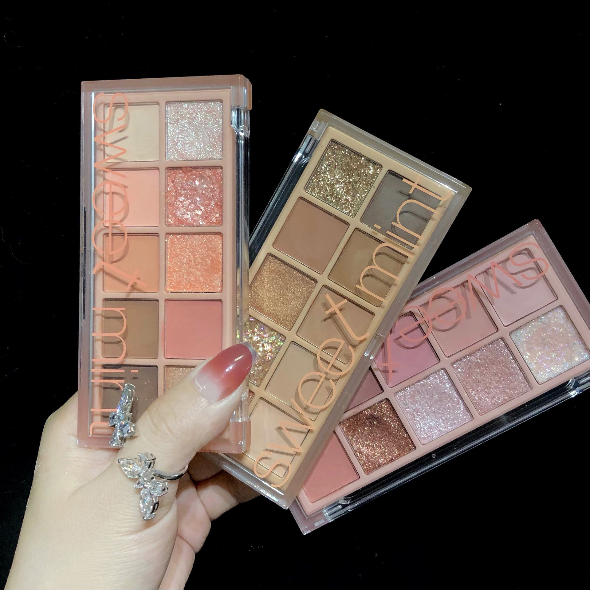 Sombra Pérola Mate 10 Cores Sombra Sombra Amarela Marrom Cinza Fumaça Cor da Terra