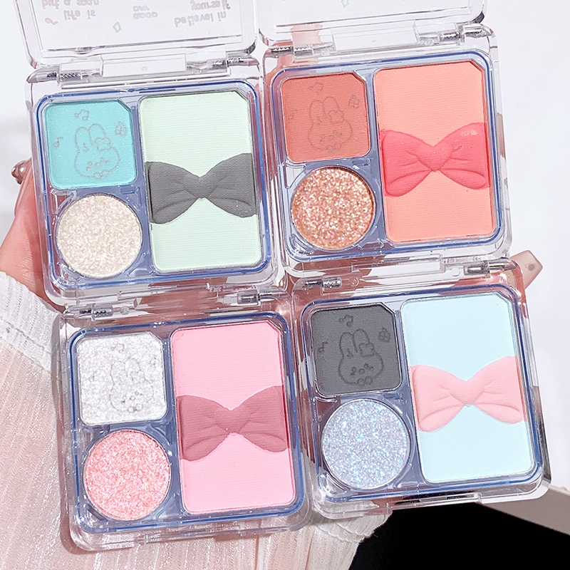 Xixi 4 Colors Eyeshadow Paleta De Maquiagem Highlighter Creative ...