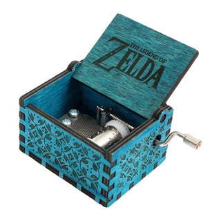 A Lenda Do Filme Zelda Tema Caixa De Música Antiga Esculpida À Mão De Madeira