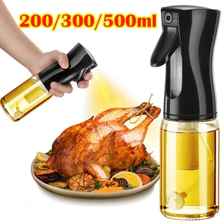 1Pc 200/300/500 ML Pote De Pulverização De Óleo De Cozinha Azeite Comestível Frasco Atomizado Névoa Tanque Ar Fritadeira