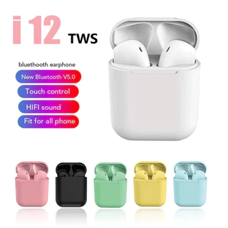 I12 TWS Fones De Ouvido Bluetooth 5.0 Sem Fio Esportivos HIFI Stereo Sound in-Ear Para Smartphones Fone