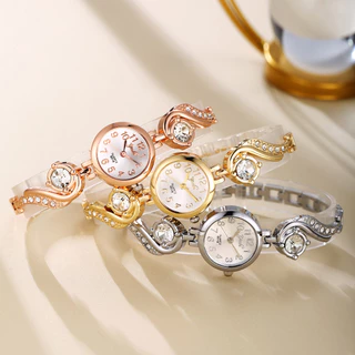 Uma versão coreana Preppy Preppy Trendy All-Match Gypsophila Ladies Bracelet Relógio de Quartzo