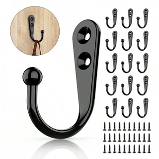 10 Peças para Pendurar Ganchos de Parede Retro Pesada - Adequados para Casacos, Toalhas, etc. Ganchos Práticos Multifuncionais - Escolha Ideal para Órgãos de Cozinha e Banheiro