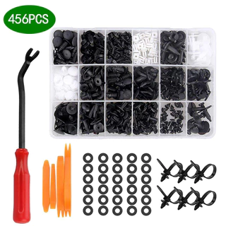 1000/415PCS Pacote Misto Caixa 6/18 Tipos Fivela Universal Para Carro Plástica Fixa Parafuso De Expansão