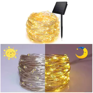 LED Ao Ar Livre Lâmpada Solar Luzes Da Corda 50 LEDs Fada Feriado Festa De Natal Guirlanda Jardim À Prova Dwaterproof Ág