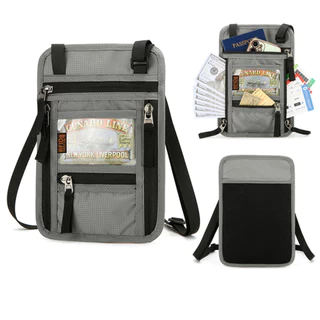 Bolsa De Viagem Familiar Carteira De Segurança Porta-Passaporte Bloqueio RFID