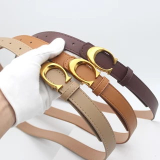 Decoração de Moda Cinto PU Senhoras Cinto Fivela Ouro Antigo C