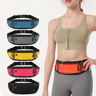 Saco de cintura esportivo Saco de cintura para homens Fitness para mulheres Saco de cintura para telefones celulares de corrida ao ar livre Equipamento exterior Mini Saco de cintura invisível à prova d '