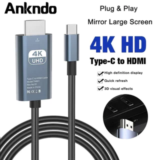 Tipo C 3.1 Para HDMI-Cabo Adaptador Compatível 4K HDTV Conversor Projetor PC Portátil Tablet