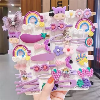 14pcs Verão Crianças Moda Desenho Animado Infantil Bonito Criança Grampo De Cabelo Coreia Do Sul Princesa Flor De Girassol