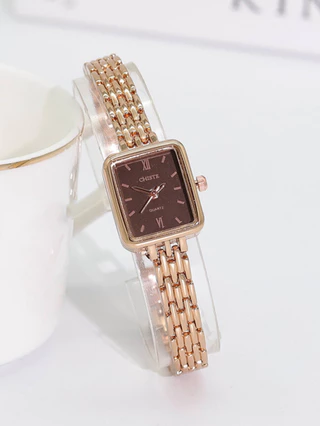 Relógio Feminino Pulseira De Vento Feminina design Moda Simples Pequeno Mostrador Verde Mesa retro Estilo Hong Kong