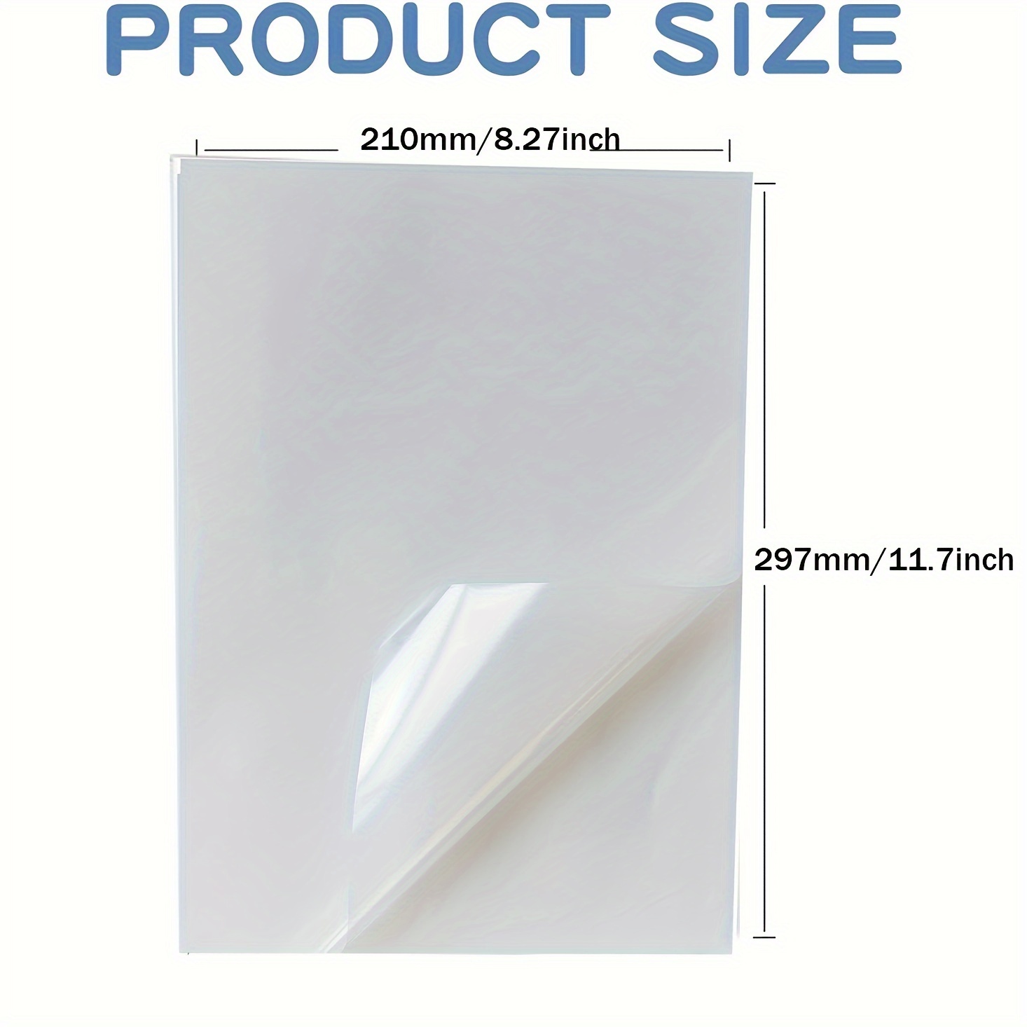 Carta Adesiva Laser Fogli Adesivi In Vinile Lucido A4 - Foto 8