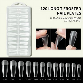 120pcs Formas De Pregos Reutilizáveis Para Acrílicos Limpar Moldes De Arte Falsos Mate , Extensão Com Balança , Ferramenta