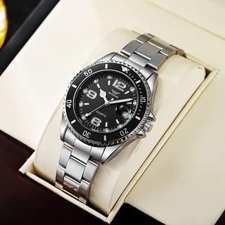 Comércio Exterior Moda Negócios De Relógio De Pulso De Aço Para Homens Calendário Luminoso Quartzo Temperamento Masculino
