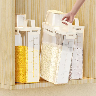 Organizador De Grãos De Alimentos Arroz Balde De Armazenamento Jarro De Deus Selo Cozinha Shenanigans