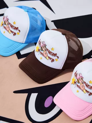 Novo Estilo de Cruzeiro Impresso Roda de Cruzeiro Boné de Baseball Anime Bidimensional Protetor Solar Externo de Rua Americana Respirável Hip-Hop Half-Net
