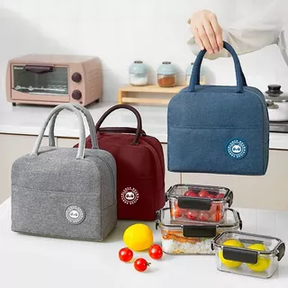 Saco Isolado Para Almoço Feminino Resfriador Crianças Térmico Portátil Gelo Tote Lona Alimentos Sacos Piquenique