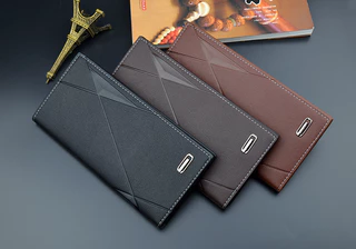 Nova Carteira Masculina Fina Multi-Cartão Bolsa Fashion suit De Grande Capacidade