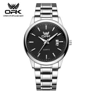 6010 Calendário De Moda OPK Relógio De Quartzo Masculino Luminoso À Prova D'água