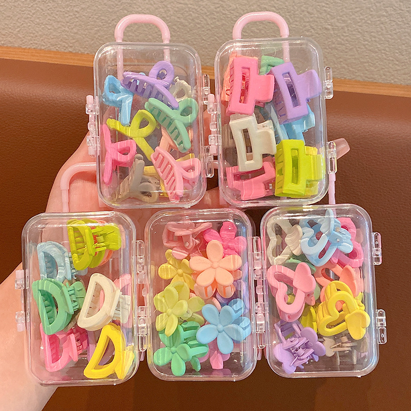 Nova Cabeça de Princesa Clip de Agarramento Pequeno Clip de Verão Feminino Clip de Faixa Lateral Clip de Cabelo Quebrado Clip de Cabelo Cabeleireiro Cabeleireiro Infantil Conjunto de Acessórios de Cabeleireiro