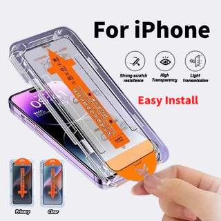 Protetor De Tela De Vidro Temperado Completo De Fácil Instalação Para iPhone 11 12 13 14 15 16Pro XR XSMax HD Privacidad